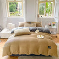 Axyaa Plush Duvet Cover Set - Cozy Winter Bedding for Double Bed