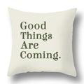 Axyaa Bohemian Style Green Texture Cushion Cover for Home and Car Decor