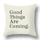 Axyaa Bohemian Style Green Texture Cushion Cover for Home and Car Decor
