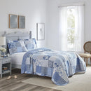 Axyaa Paisley Printed Queen Quilt Set with Matching Shams