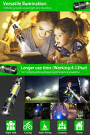 Axya Rechargeable LED Flashlight Zoomable Waterproof Tactical Camping Torch