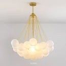 Axyaa Nordic Frosted Glass Ball Chandelier LED Pendant Light for Bedroom and Clothing Store