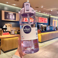Axyaa 1500/2000ml Tritan Water Bottle with Time Marker, Leak-Proof, BPA-Free Gradient Color