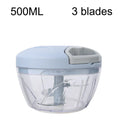 Axyaa Garlic Chopper & Press in Black Stainless Steel - Manual Kitchen Tool