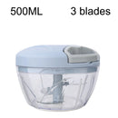 Axyaa Garlic Chopper & Press in Black Stainless Steel - Manual Kitchen Tool