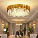 Axyaa Luxury Crystal LED Ceiling Chandelier for Living Room and Restaurant