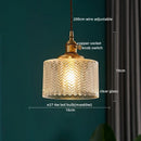 Axyaa Copper Glass LED Pendant Chandelier for Home Decor