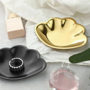 Axyaa Seashell Stainless Steel Tray Jewelry Organizer - Small Decorative Metal Plate
