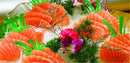 Axya Fresh Sushi Leaves and Red Green Leaf Decoration Plate Tray Dish