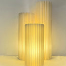 Nordic Style Kraft Paper Cylinder Table Lamp LED Desk Light for Home Living Room Axyaa