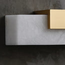 Axyaa Alabaster LED Brass Wall Lamp for Indoor Decor