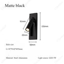 Axyaa Adjustable LED Reading Wall Lamp for Bedroom Bedside Lighting