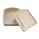Axyaa Toast Bento Box: Reusable Sandwich Bread Storage for Office, School, Picnics