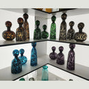 Axyaa Leopard Print Glass Vase with Lid, Flower Arrangement Home Decor