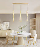 Axyaa LED Pendant Light Chandeliers Modern Staircase Hanging Lamp for Living Room