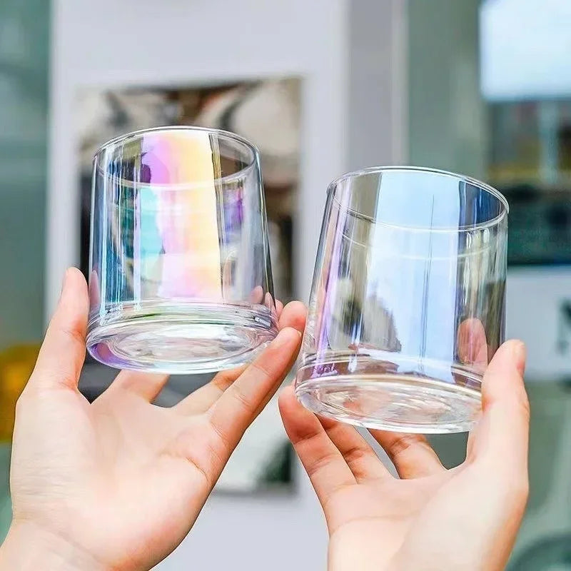 Axyaa 270ML Glass Mug - Modern Simple Style for Tea, Coffee, Juice & Water