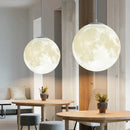 Axyaa Nordic Moon Chandelier for Children's Room | 3D Printed Planet Small Lamp