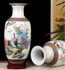 Axyaa 35cm Ceramic Vase: Chinese Decorative Crafts for Living Room, Dried Flowers