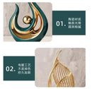 Axyaa Gold Swan Lovers Porcelain Figurines Room Decor Crafts