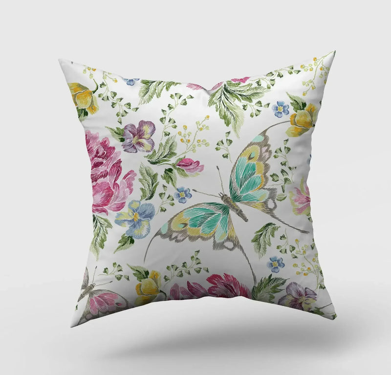 Axyaa Cartoon Butterfly Print Pillowcase 45*45cm