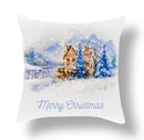Axyaa Blue Ornament Pillowcase: Festive Home Decor Cushion Cover for Christmas & New Year