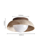 Axyaa Circular LED Ceiling Lamp in Retro Style for Home Décor