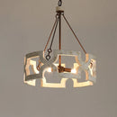 Axyaa Rustic Wood Chandelier for Living Room, Dining Room, Shop & Restaurant