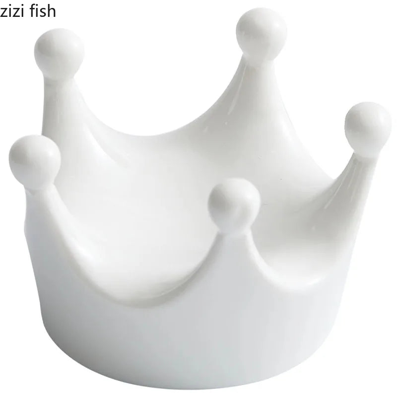 Axya Crown Ceramic Dim Sum Plate Sushi Dessert Dish Molecular Cuisine Tableware