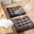 Axyaa Corduroy Square Floor Seat Cushion - Oversized Tufted Chair Pad