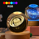 Axyaa Galaxy Planetary Projection Crystal Ball Night Light