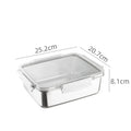Axyaa Stainless Steel Portable Food Fresh-keeping Box with Lid