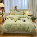Axyaa Super Soft Cotton Bed Set, Four Season Down Duvet Cover, Great Gift Choice
