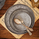 Axya Round Iron Lace Tray: Vintage Retro Home Decoration & Wedding Props