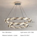 Axyaa Crystal Pendant Chandelier for Luxury Living Room Decor