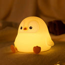 Axyaa Penguin Night Light: Rechargeable Nursery Lamp for Kids Room, Toddler Sleep Companion