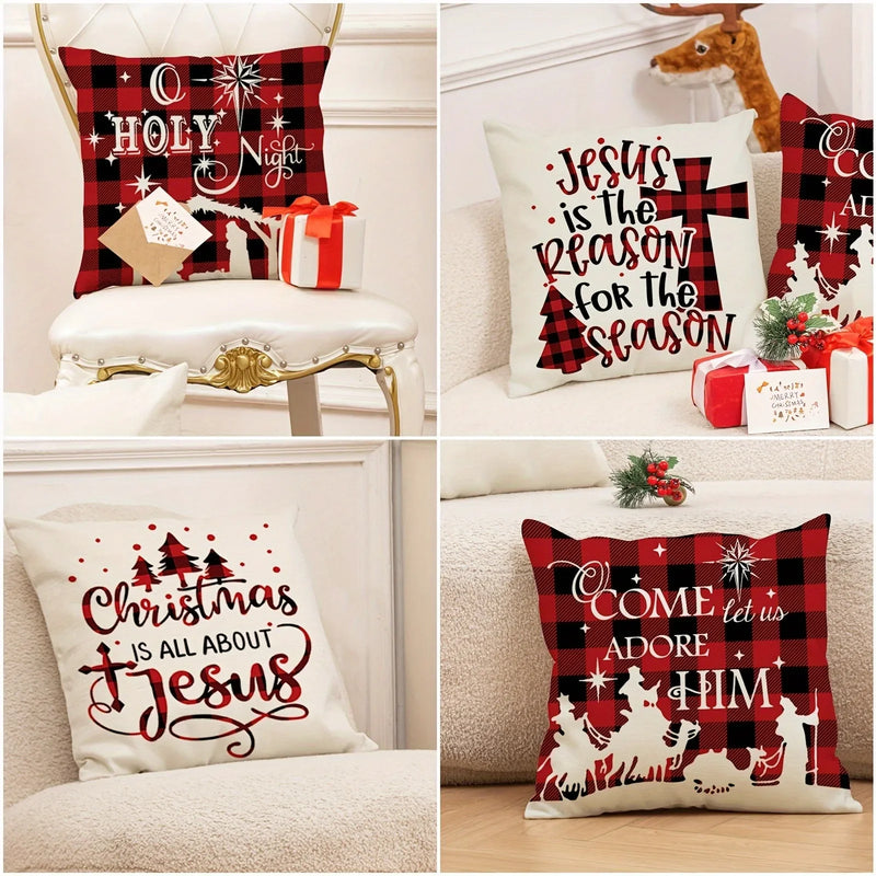Christmas Decoration Pillowcase Axyaa Merry Christmas New Year Gift Sofa Cushion Cover