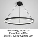 Axyaa Modern Round LED Chandelier for Home Ceiling Lighting