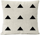 Axyaa Geometric Linen Pillowcase 45x45 - Home Office Sofa Décor