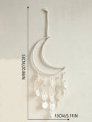 Axyaa Lotus Moon Hand-woven Wall Hanging with Acrylic Sequins