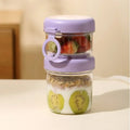 Axyaa Portable Salad Cup with Spoon: Fitness Food Container for Breakfast and Oats