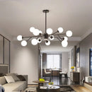Axyaa Modern Glass Ball Chandelier for Living Room