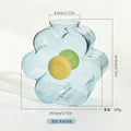 Axyaa Clear Glass Hydroponic Flower Vase for TV Cabinet Decor