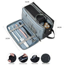 Axyaa Multi-Layer Makeup Organizer & Toiletries Bag - Large Capacity & Full Open