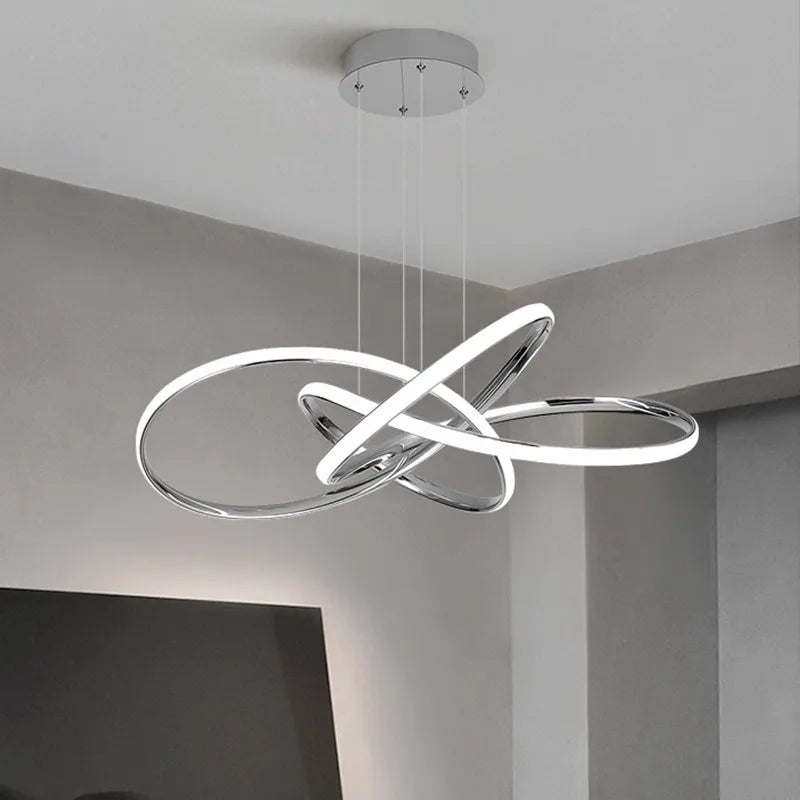 Luxury Gold Ring Chandelier by Axyaa - Modern Nordic Style Lighting for Home Decor