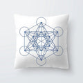 Axyaa Simple Modern Blue Pillowcase for Home Decor