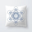 Axyaa Simple Modern Blue Pillowcase for Home Decor