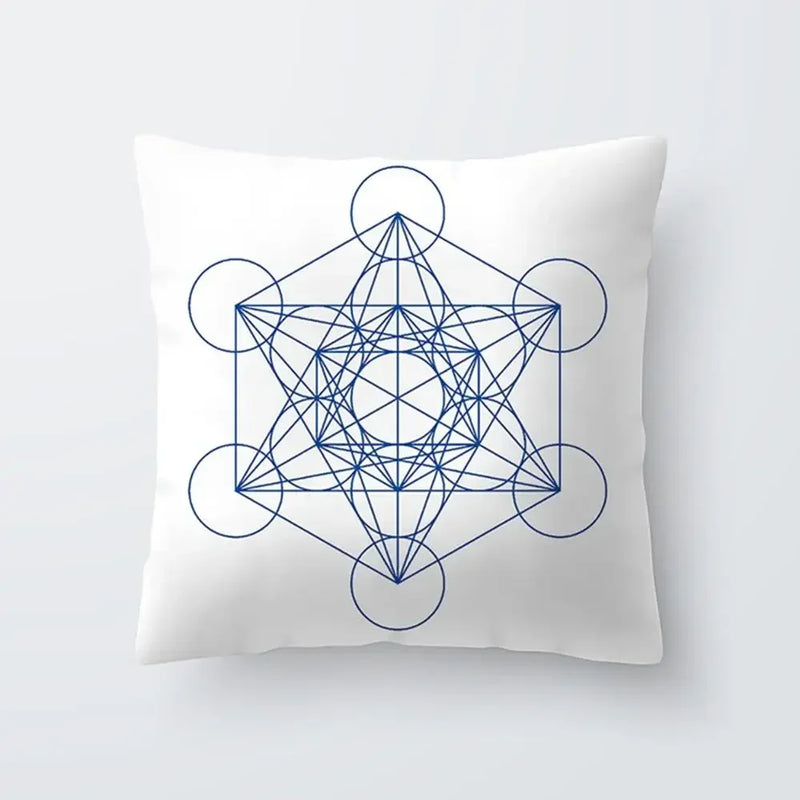 Axyaa Simple Modern Blue Pillowcase for Home Decor