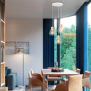 Axyaa Modern Iron Wooden Chandelier for Dining Table and Kitchen Island