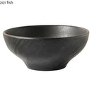 Axyaa Matte Stone Patterned Ceramic Ramen Soup Salad Fruit Noodle Bowl Large Capacity