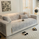 Axyaa Chenier Jacquard Sofa Cover 4 Season Universal Couch Cover Gray Green